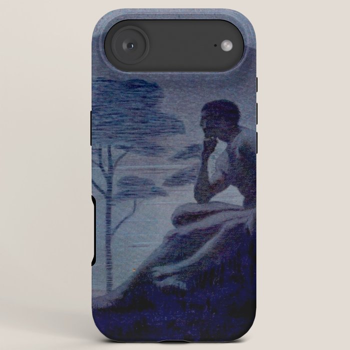 "Give me nights perfectly quiet...and I looking up at the stars" Leaves of Grass by Margaret Cook iPhone Case