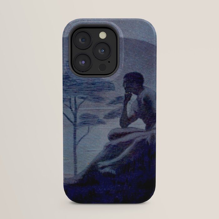 "Give me nights perfectly quiet...and I looking up at the stars" Leaves of Grass by Margaret Cook iPhone Case