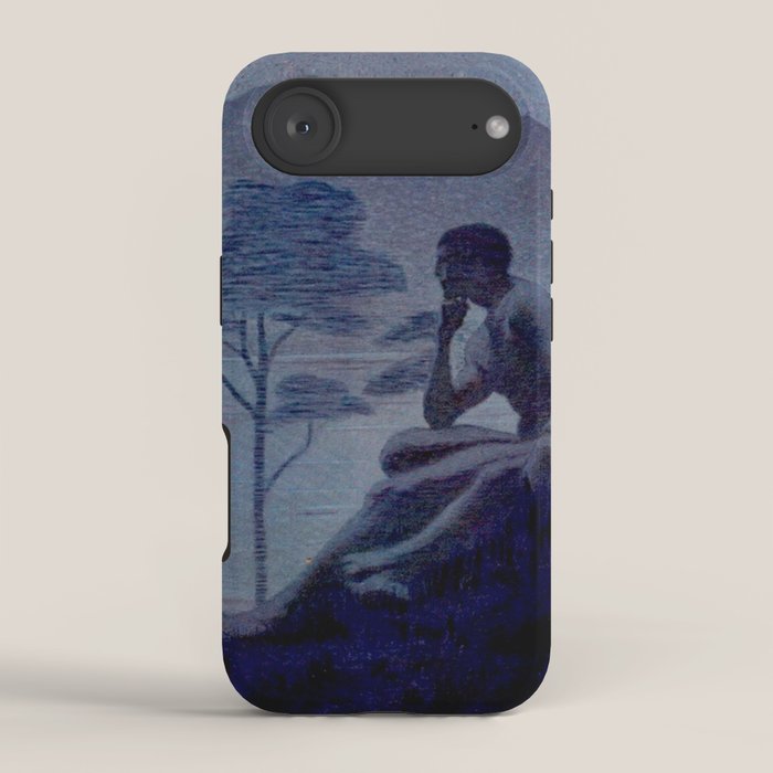 "Give me nights perfectly quiet...and I looking up at the stars" Leaves of Grass by Margaret Cook iPhone Case