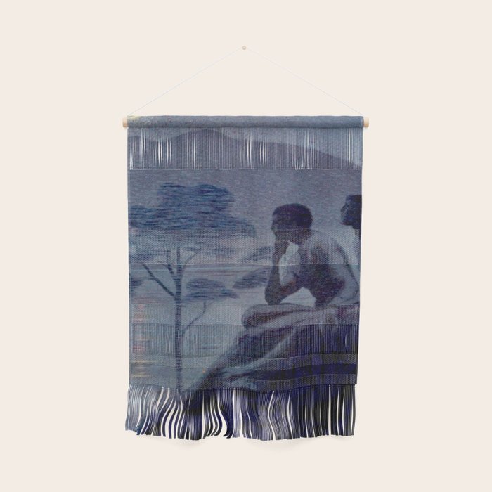 "Give me nights perfectly quiet...and I looking up at the stars" Leaves of Grass by Margaret Cook Wall Hanging
