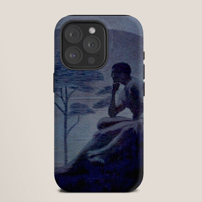 "Give me nights perfectly quiet...and I looking up at the stars" Leaves of Grass by Margaret Cook iPhone Case