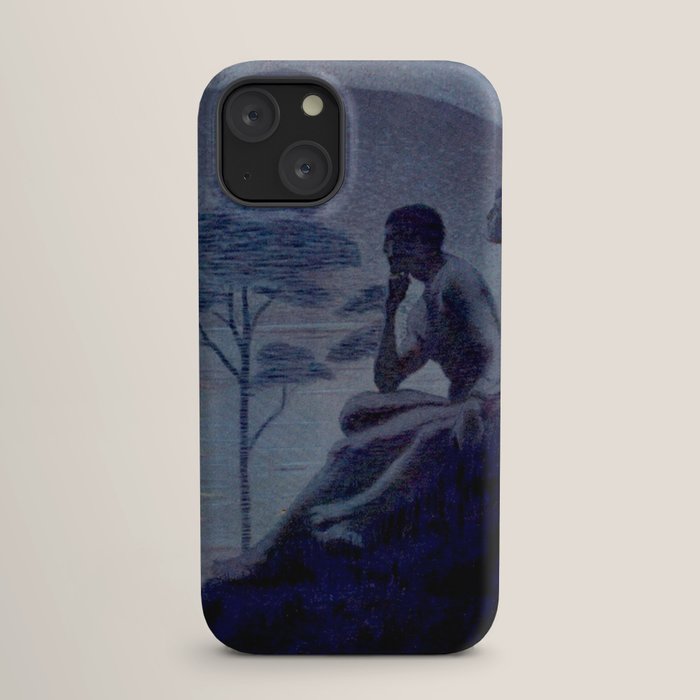 "Give me nights perfectly quiet...and I looking up at the stars" Leaves of Grass by Margaret Cook iPhone Case