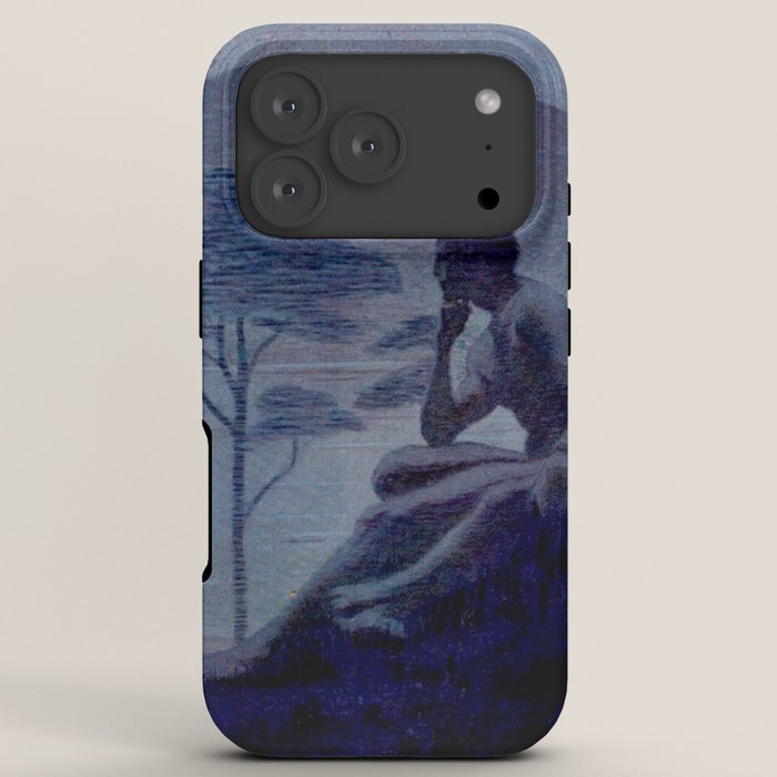 "Give me nights perfectly quiet...and I looking up at the stars" Leaves of Grass by Margaret Cook iPhone Case