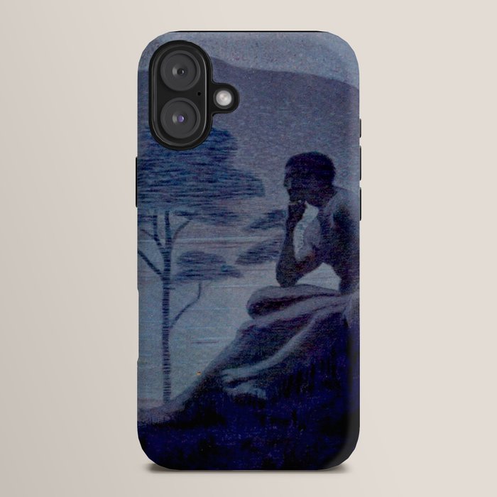 "Give me nights perfectly quiet...and I looking up at the stars" Leaves of Grass by Margaret Cook iPhone Case