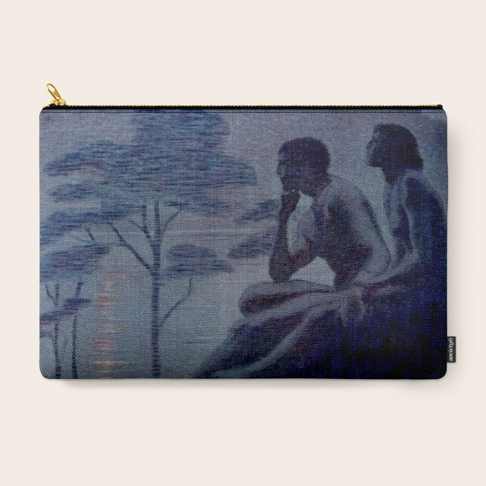 "Give me nights perfectly quiet...and I looking up at the stars" Leaves of Grass by Margaret Cook Carry All Pouch