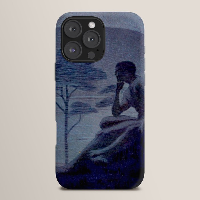 "Give me nights perfectly quiet...and I looking up at the stars" Leaves of Grass by Margaret Cook iPhone Case