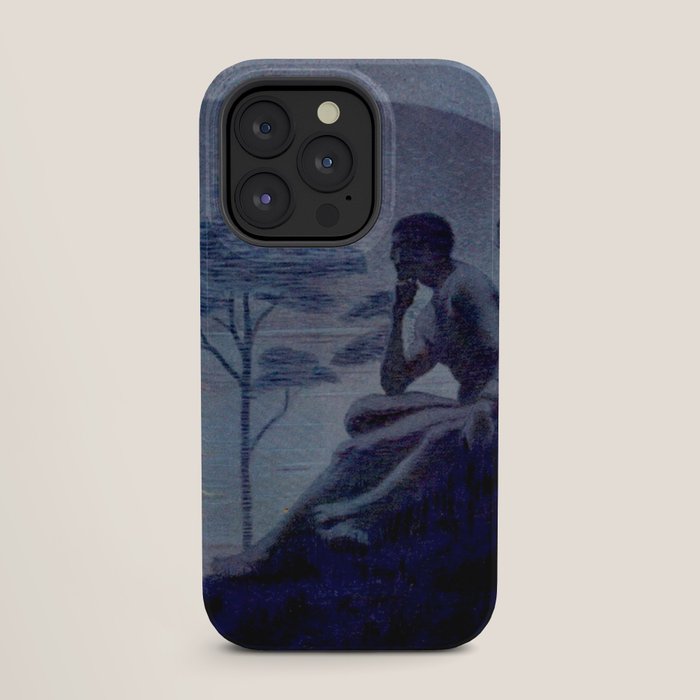 "Give me nights perfectly quiet...and I looking up at the stars" Leaves of Grass by Margaret Cook iPhone Case