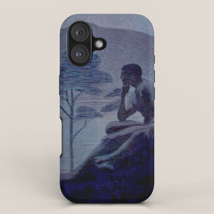 "Give me nights perfectly quiet...and I looking up at the stars" Leaves of Grass by Margaret Cook iPhone Case