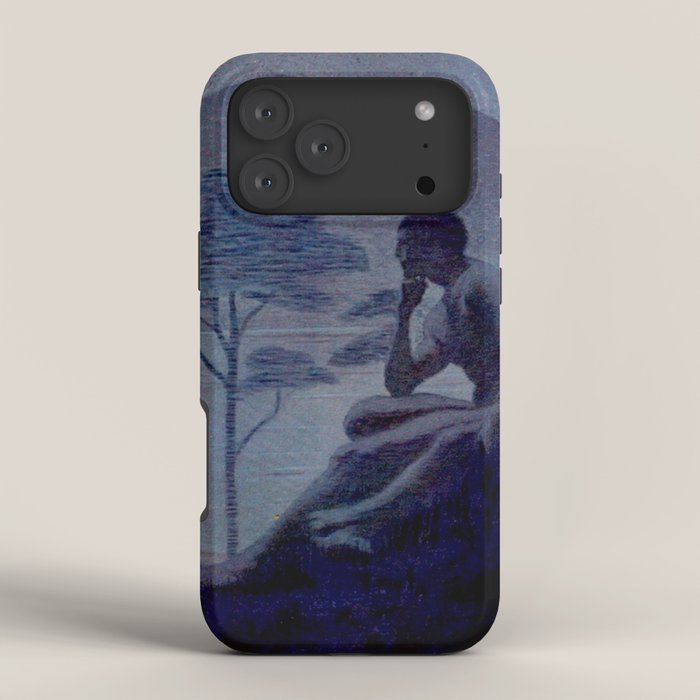 "Give me nights perfectly quiet...and I looking up at the stars" Leaves of Grass by Margaret Cook iPhone Case