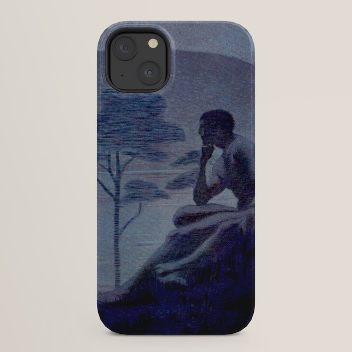 "Give me nights perfectly quiet...and I looking up at the stars" Leaves of Grass by Margaret Cook iPhone Case