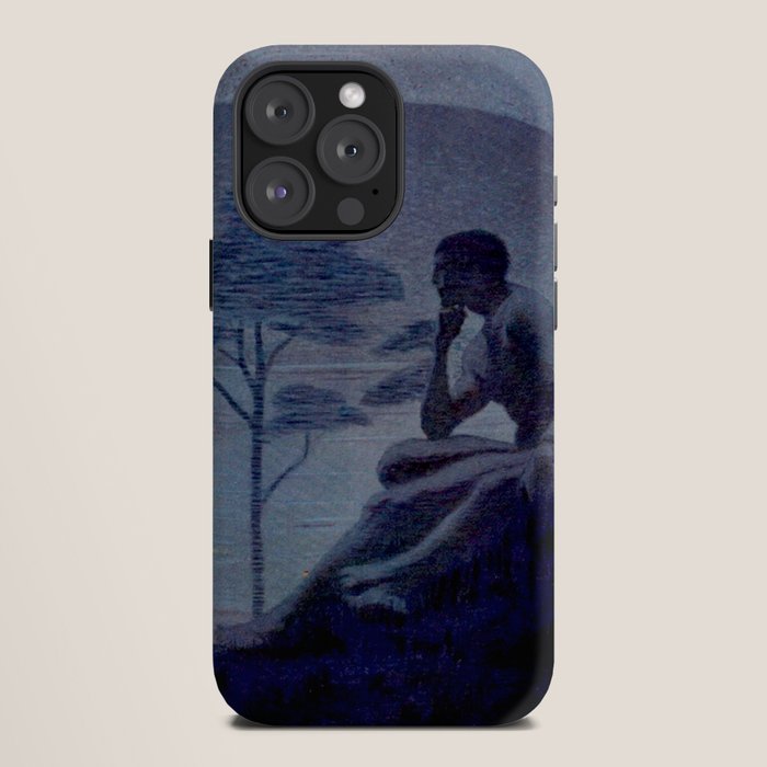 "Give me nights perfectly quiet...and I looking up at the stars" Leaves of Grass by Margaret Cook iPhone Case