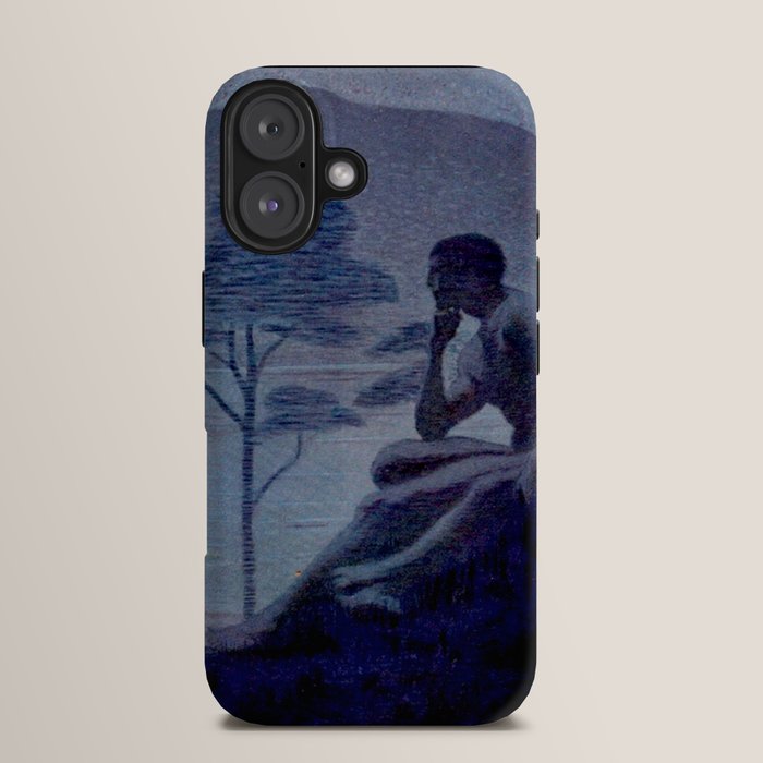 "Give me nights perfectly quiet...and I looking up at the stars" Leaves of Grass by Margaret Cook iPhone Case
