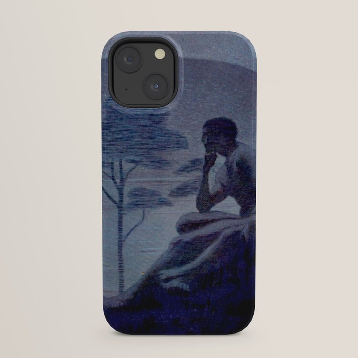 "Give me nights perfectly quiet...and I looking up at the stars" Leaves of Grass by Margaret Cook iPhone Case