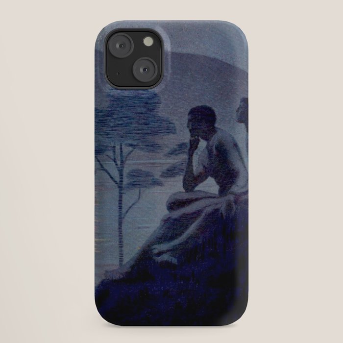 "Give me nights perfectly quiet...and I looking up at the stars" Leaves of Grass by Margaret Cook iPhone Case