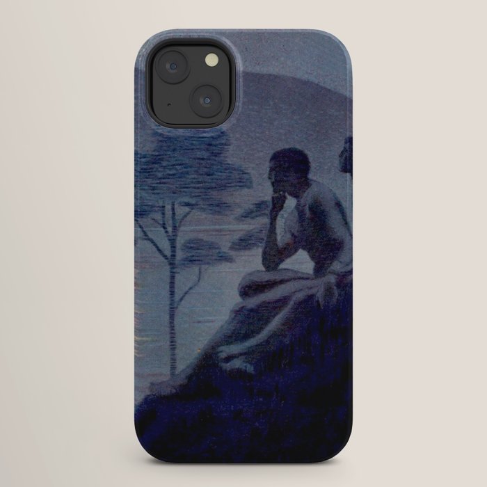 "Give me nights perfectly quiet...and I looking up at the stars" Leaves of Grass by Margaret Cook iPhone Case
