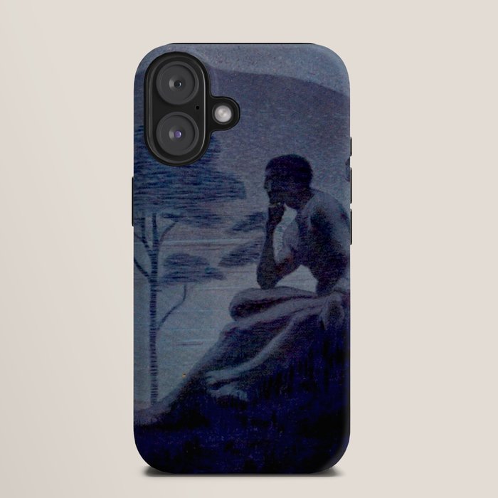"Give me nights perfectly quiet...and I looking up at the stars" Leaves of Grass by Margaret Cook iPhone Case