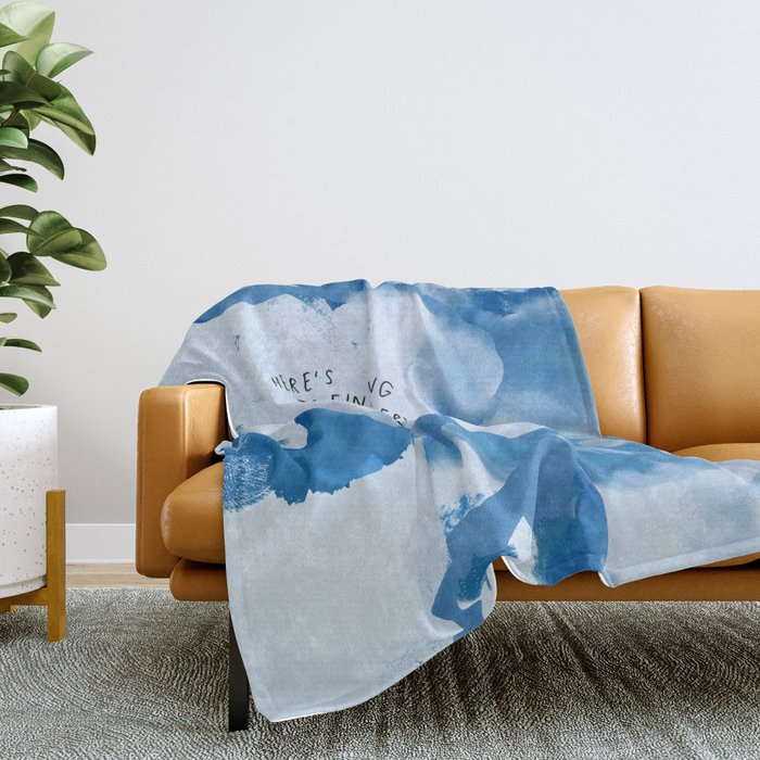 "Here's To Finding Joy, Every Day On The Journey" Throw Blanket