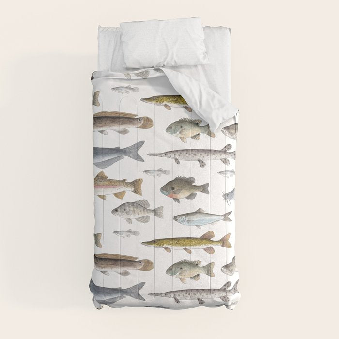 A Few Freshwater Fish Comforter
