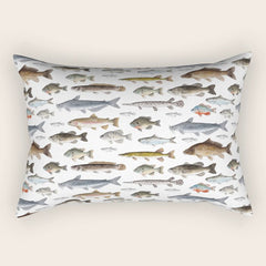 A Few Freshwater Fish Rectangular Pillow
