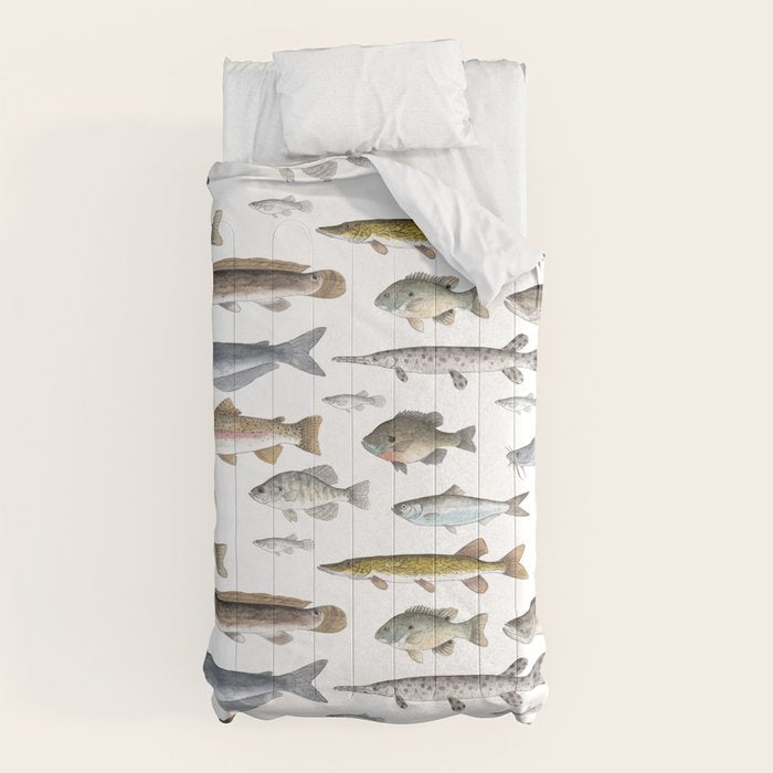 A Few Freshwater Fish Comforter