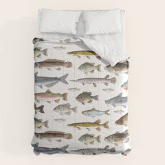 A Few Freshwater Fish Comforter