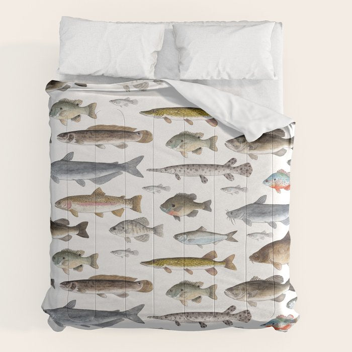 A Few Freshwater Fish Comforter
