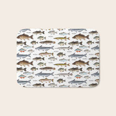 A Few Freshwater Fish Bath Mat