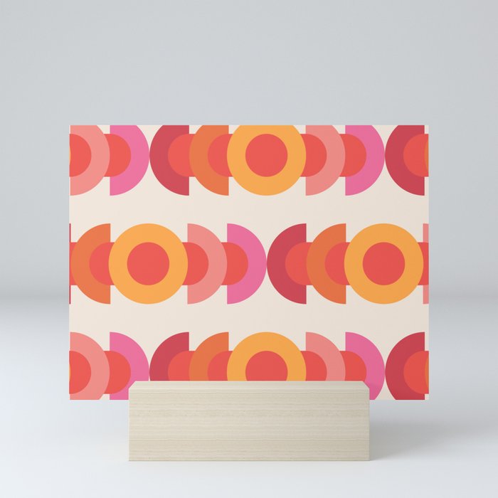70's pattern no1 Mini Art Print