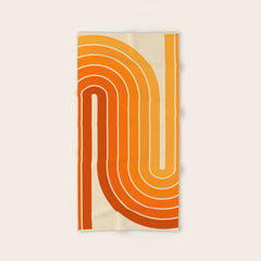 70s Retro Vintage Style Minimal Design 553 Bath Towel