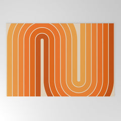70s Retro Vintage Style Minimal Design 553 Welcome Mat