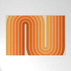 70s Retro Vintage Style Minimal Design 553 Welcome Mat