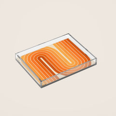 70s Retro Vintage Style Minimal Design 553 Acrylic Tray