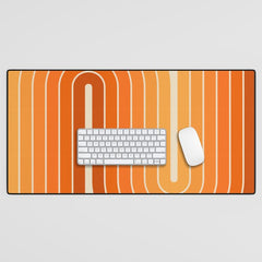 70s Retro Vintage Style Minimal Design 553 Desk Mat