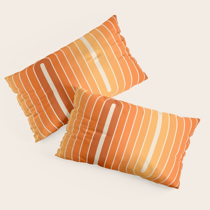 70s Retro Vintage Style Minimal Design 553 Pillow Sham