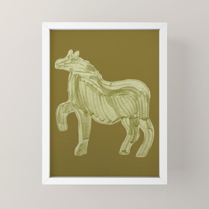 A Horse Says Hello Mini Art Print