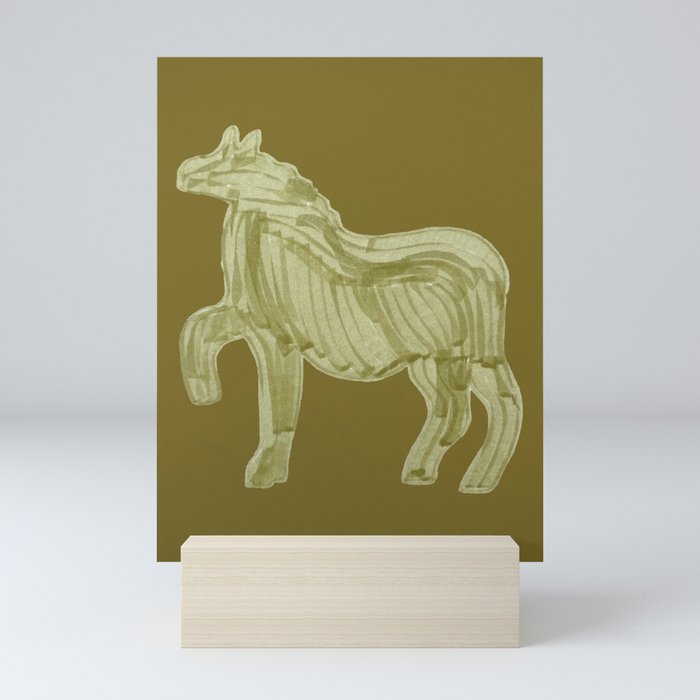 A Horse Says Hello Mini Art Print