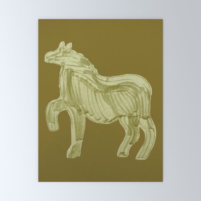 A Horse Says Hello Mini Art Print