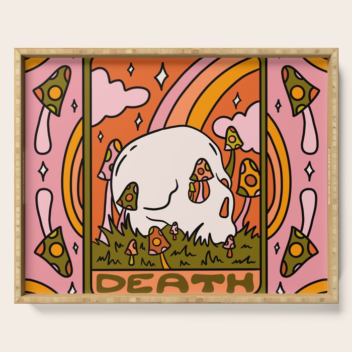 13. Death Tarot Mushroom Serving Tray