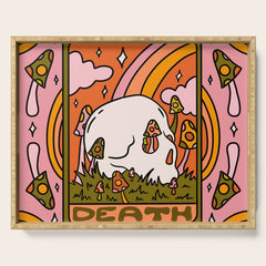 13. Death Tarot Mushroom Serving Tray