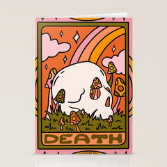 13. Death Tarot Mushroom Stationery Card