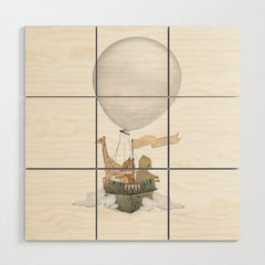 a little balloon adventure Wood Wall Art
