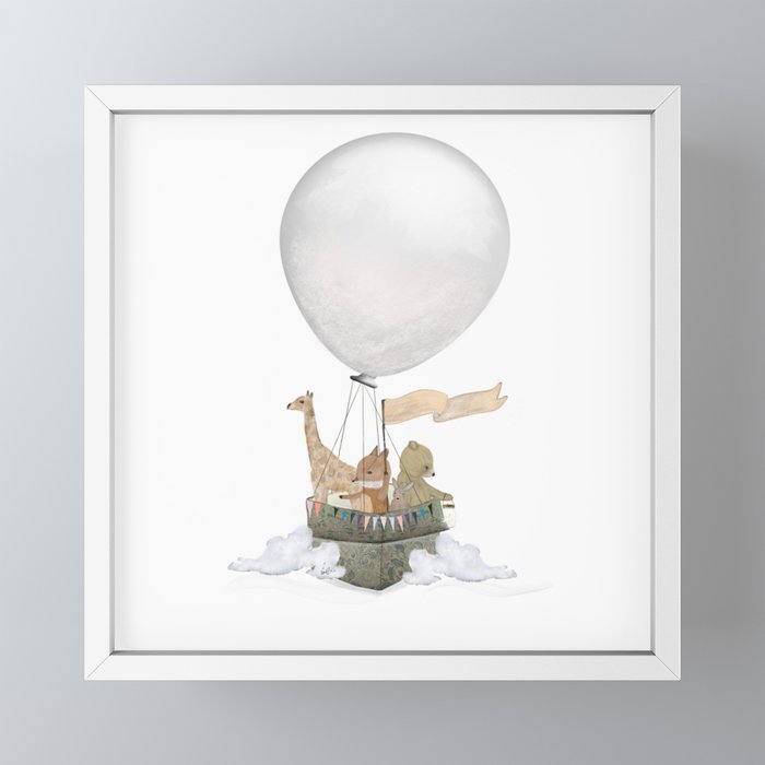 a little balloon adventure Mini Art Print
