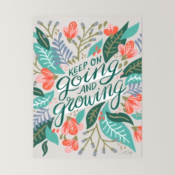 "Keep on Going and Growing" inspired by Eliza Blank, The Sill Mini Art Print