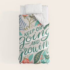 "Keep on Going and Growing" inspired by Eliza Blank, The Sill Comforter