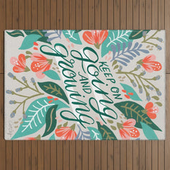 "Keep on Going and Growing" inspired by Eliza Blank, The Sill Outdoor Rug