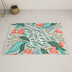 "Keep on Going and Growing" inspired by Eliza Blank, The Sill Rug