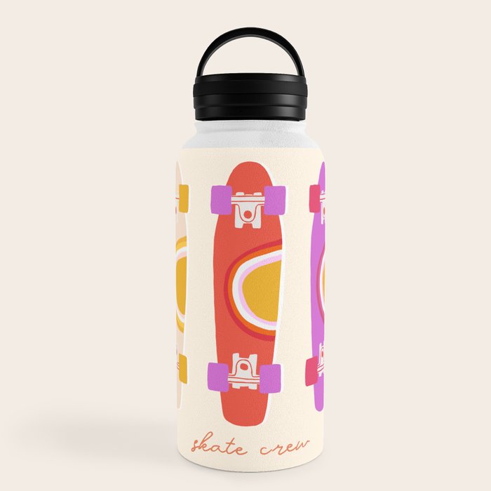70's skate crew Water Bottle