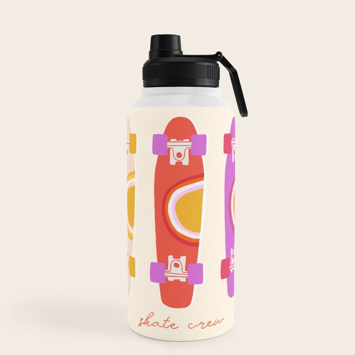 70's skate crew Water Bottle