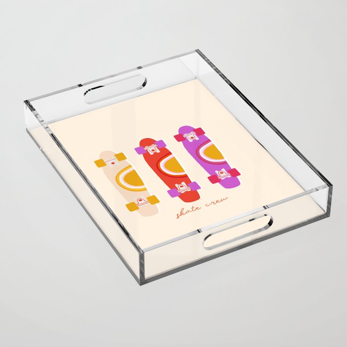 70's skate crew Acrylic Tray