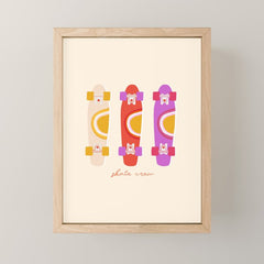 70's skate crew Mini Art Print
